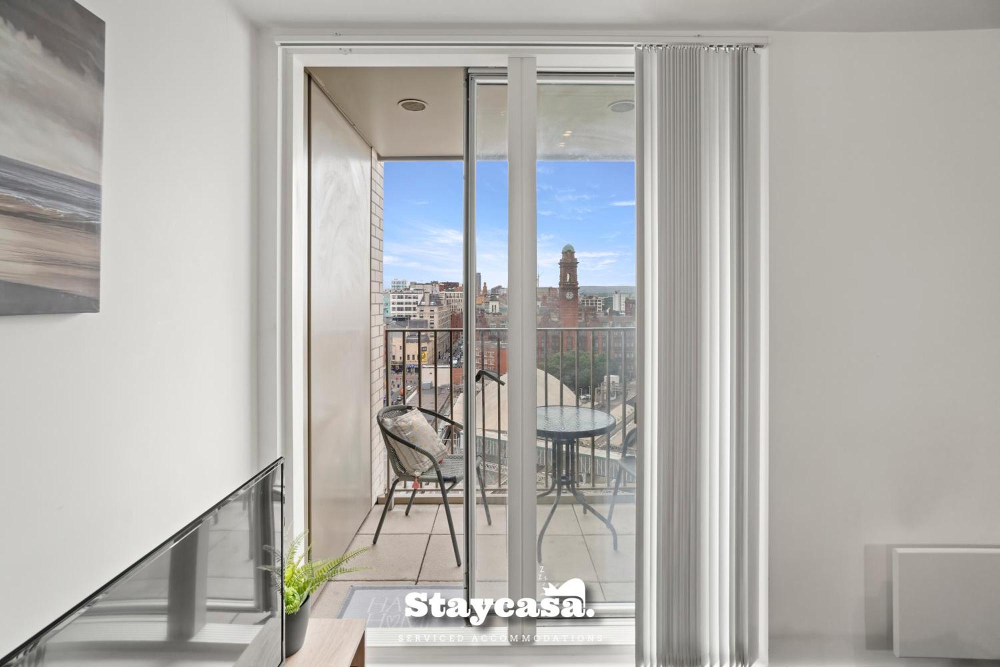 Spectacular Apartment Balcony View In City Centre Manchester Zewnętrze zdjęcie